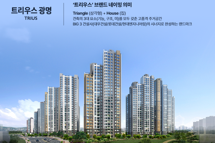  트리우스광명 무순위청약(임의공급 2차) 입지환경 분석 및 모집공고 정리!