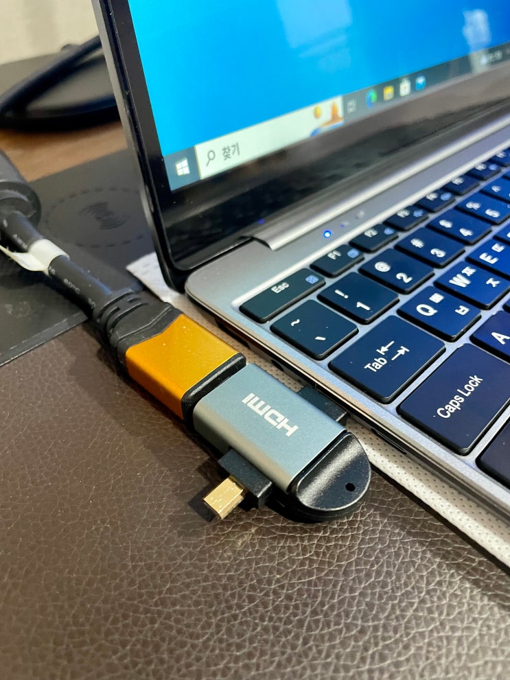 HDMI Mini HDMI 변환 젠더 케이블 25W GAN PD 고속 멀티충전기 / 슬쌍디아빠 이동섭