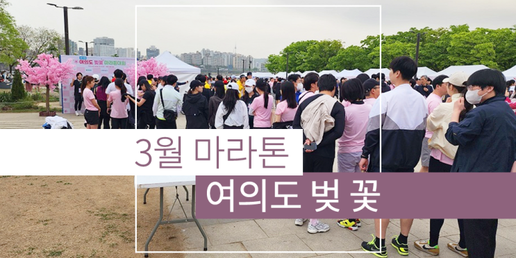 서울 3월 <b>여의도 벚꽃</b> 마라톤대회 안내 이벤트광장에서