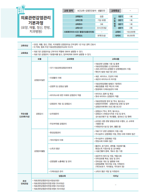 [의료관련감염관리<b>교육</b>/<b>보건복지인재원</b>]감염관리하시는 분... 