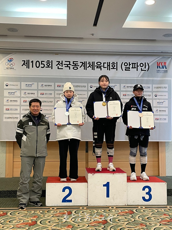  여수 삼일중 강다현, 제105회 전국동계체전 금메달 2개 동메달 2개 획득으로 4관왕 달성