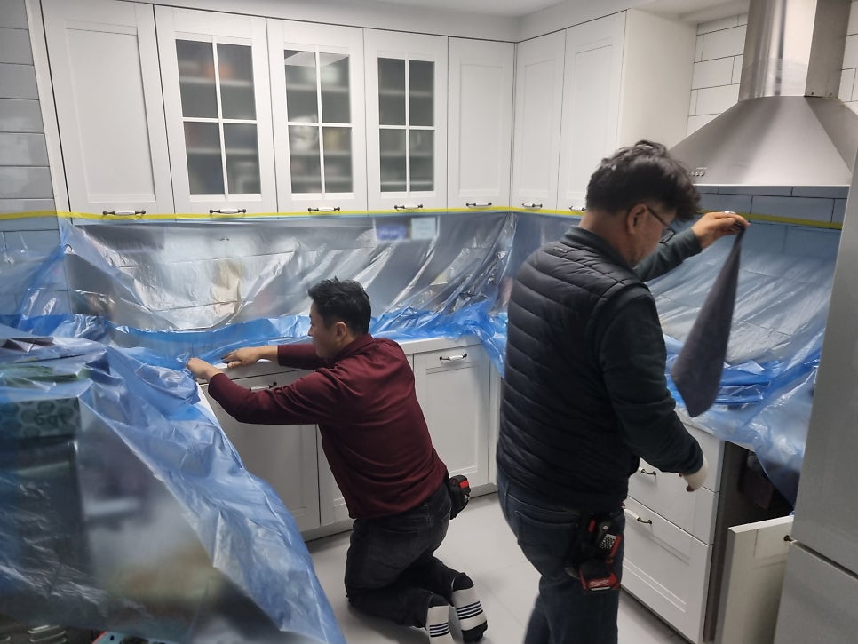 씽크대 문짝 서랍장 문 교체로 주방 분위기 바꾸기