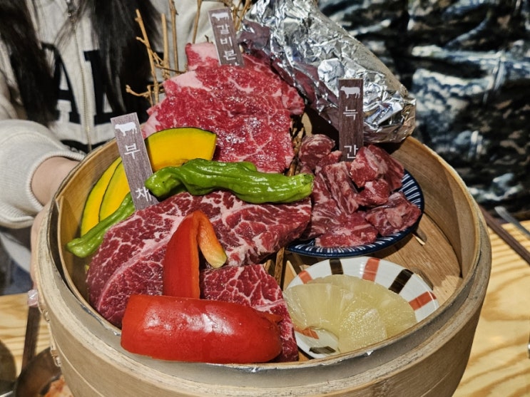  광주 하남2지구 소고기집 개나리오두막 // 갈비탕 서비스