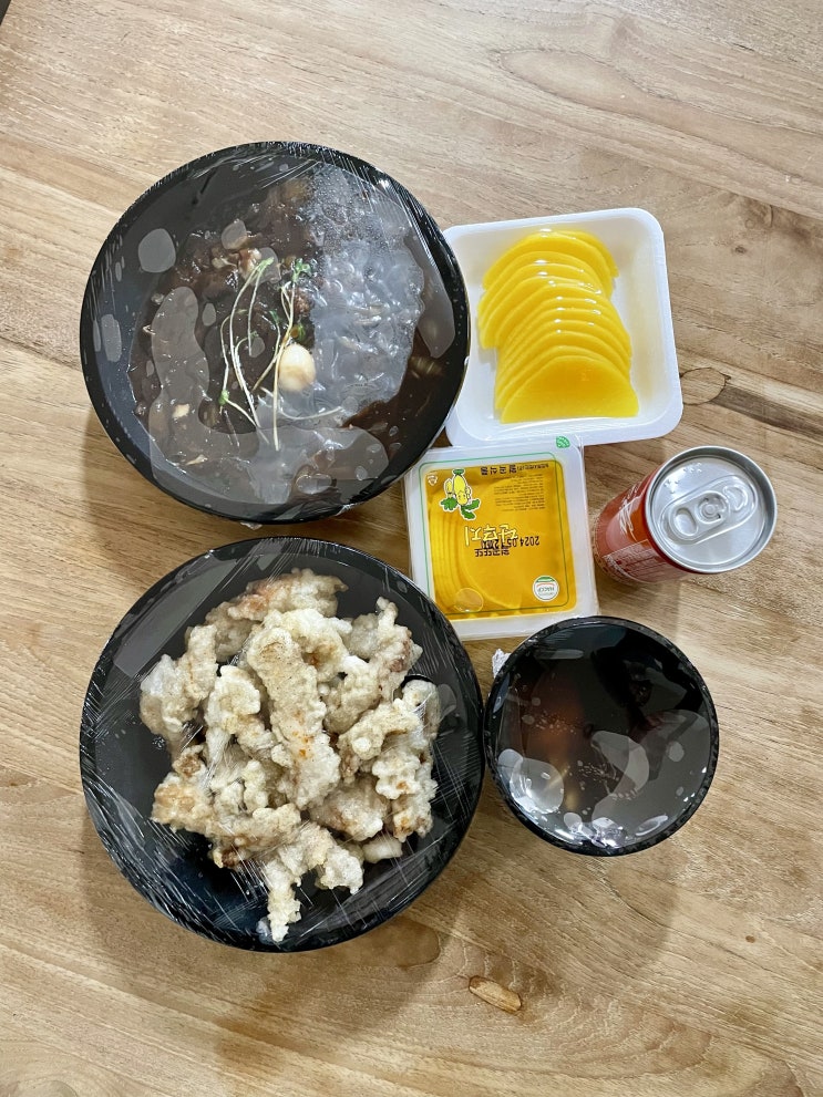 양도 많고 맛도 좋고 가성비 굿 짜장 탕수육 음료 1인세트 쌍용동 자금성 / 천안식후감