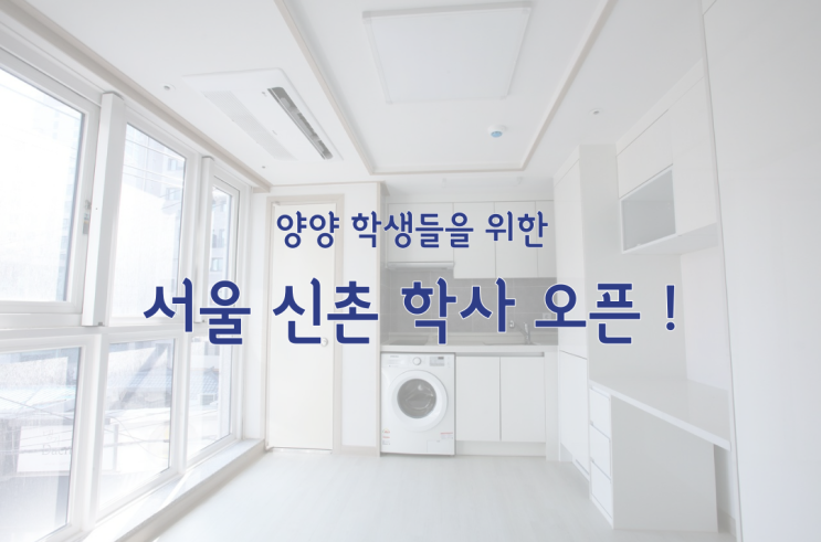  양양군 공공 산후조리원/통합 어린이집/신촌 학사 오픈 소식!