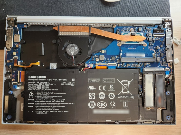  삼성 노트북 970 EVO PLUS NVMe M.2 500GB SSD 구매해서 갤럭시 북 이온2 셀프 설치했어요