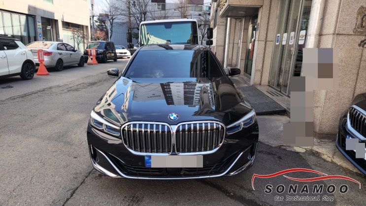  BMW 7시리즈G11 순정 블랙박스 탈거후 아이나비 블랙박스 장착