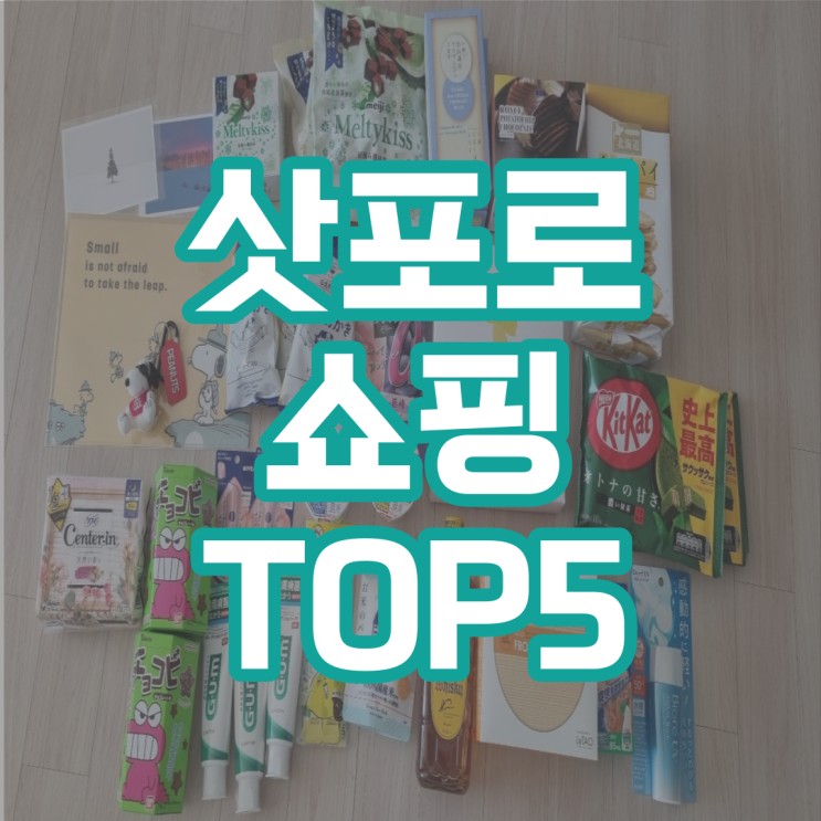  삿포로쇼핑 TOP5 - 탁신관 엽서, 메이지 초콜릿/닛신 컵라멘(돈키호테), 로이스 감자칩/르타오 치즈케이크(공항 면세점)