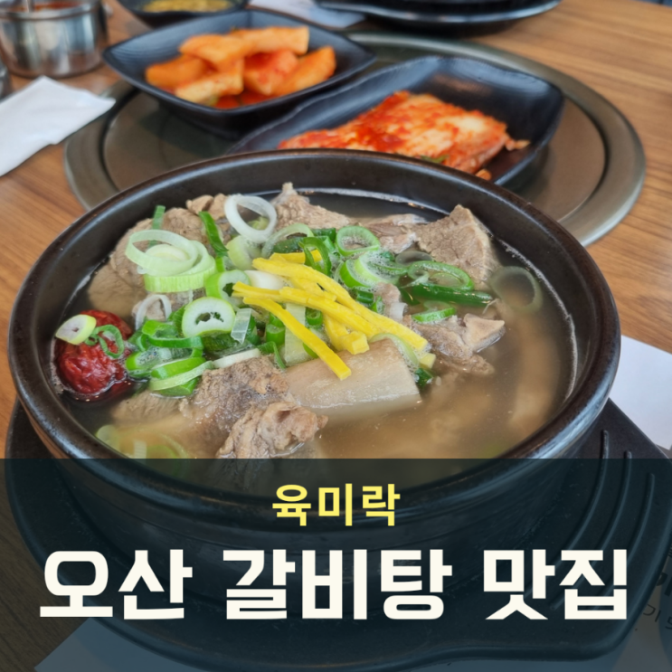  오산 외삼미동 양이 많은 갈비탕 점심 맛집 육미락