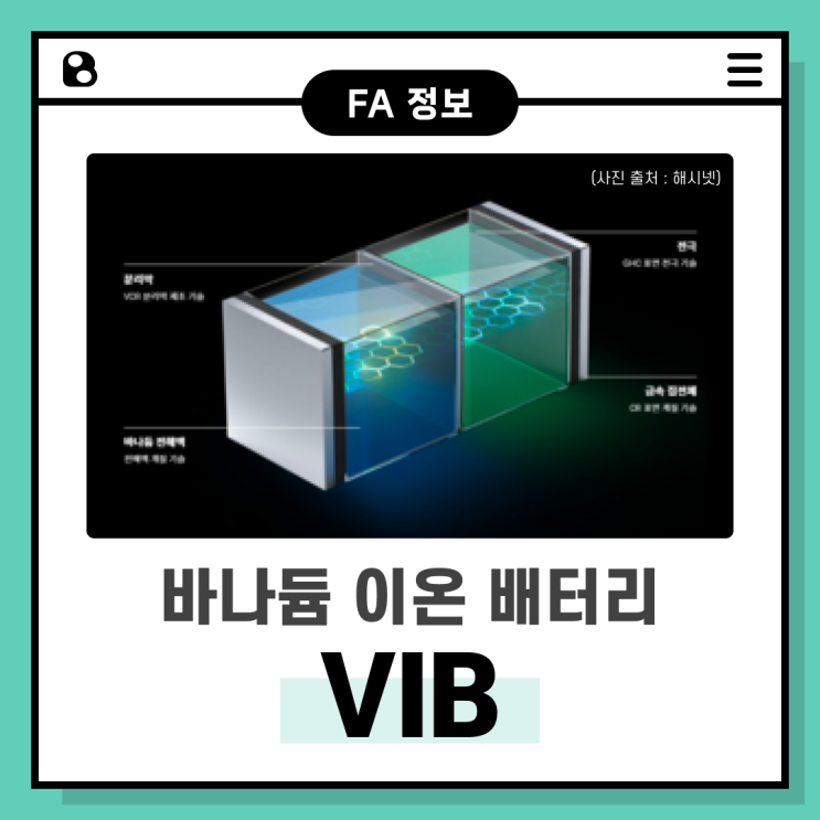  바나듐 이온 배터리 (VIB)