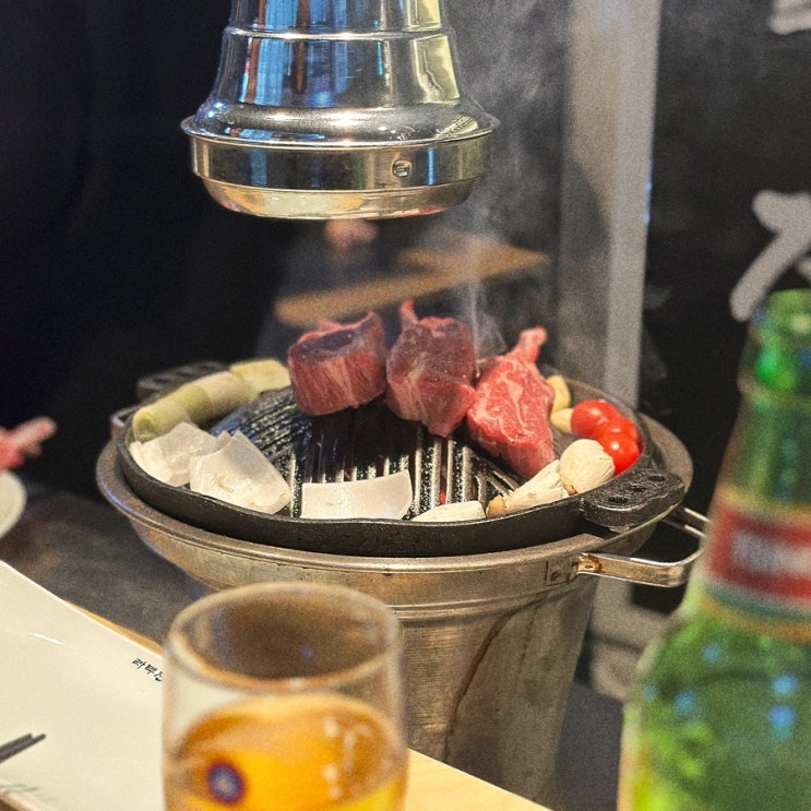  프리미엄 양갈비로 유명한 라무진 서현점 6인 회식 바 자리 징기스칸 양갈비 양고기 마늘밥 리뷰.