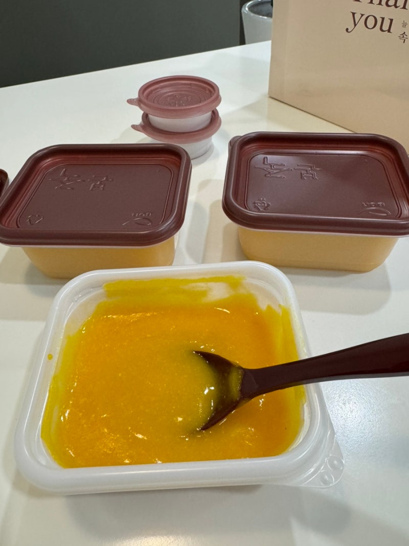 본죽 단호박죽 칼로리 & 덜 달게 먹고싶을때