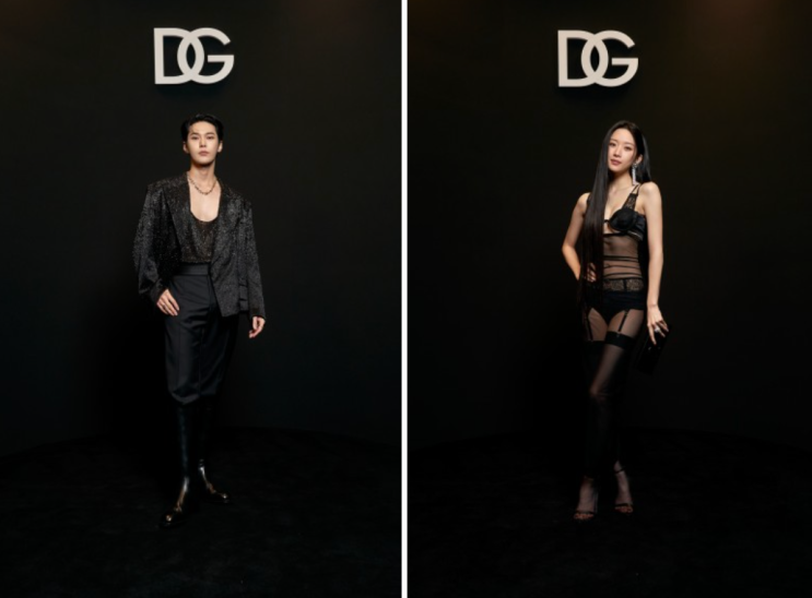  2024FW 밀라노 돌체앤가바나 문가영,한혜진,이수혁,NCT도영