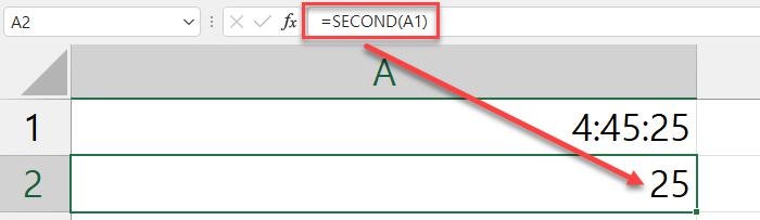 EXCEL(엑셀) SECOND 함수 사용 방법 : 네이버 블로그