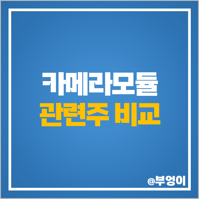 카메라모듈 관련주 엠씨넥스 주식 파워로직스 주가 LG이노텍 옵트론텍 카메라모듈 관련주 엠씨넥스 주식 파워로직스 주가 LG이노텍 옵트론텍