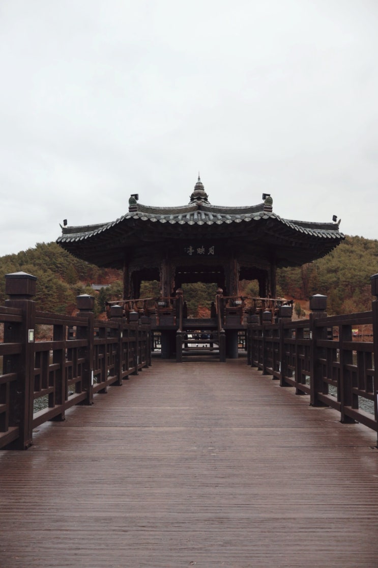  안동 월영교 우리나라에서 가장 긴 목재 다리