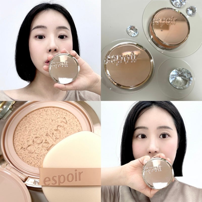 수부지쿠션, 에스쁘아 비글로우 뉴클래스 쿠션 21호 22호 아이보리 페탈 올리브영쿠션추천