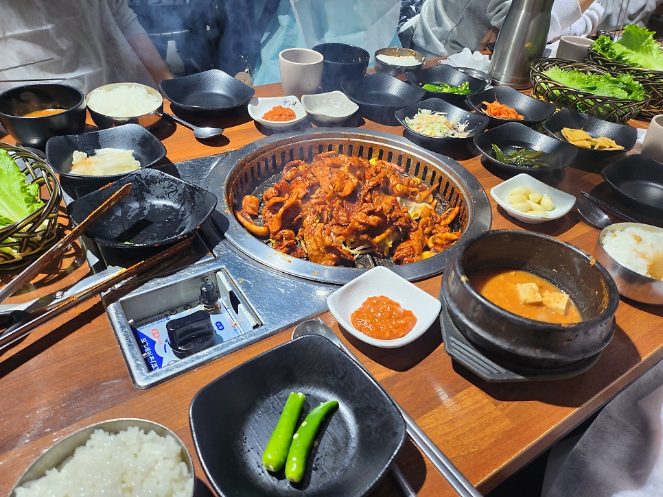 [평창 맛집 납작식당]평창 대관령 맛집 납작식당에서 오삼불고기와 청국장 두그릇 순삭 관련 사진