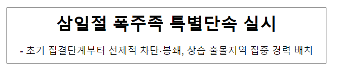 삼일절 폭주족 특별단속 실시 삼일절 폭주족 특별단속 실시