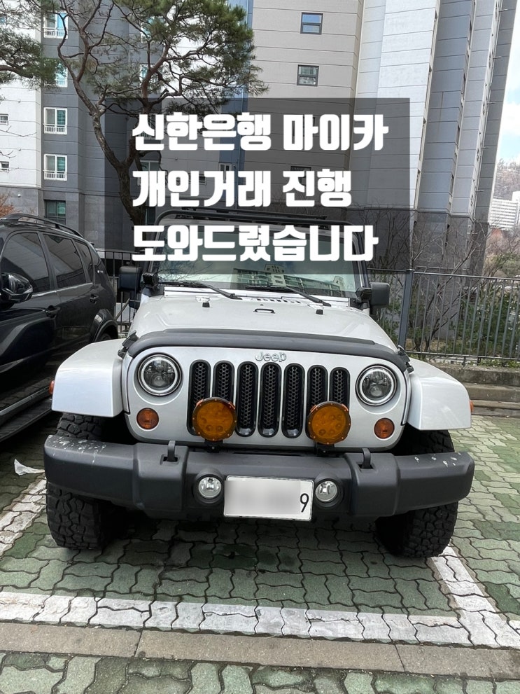  신한은행 마이카 개인거래 진행 도와드렸습니다 ft.실제진행 후기