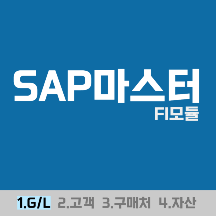  SAP마스터(G/L계정) - FI모듈