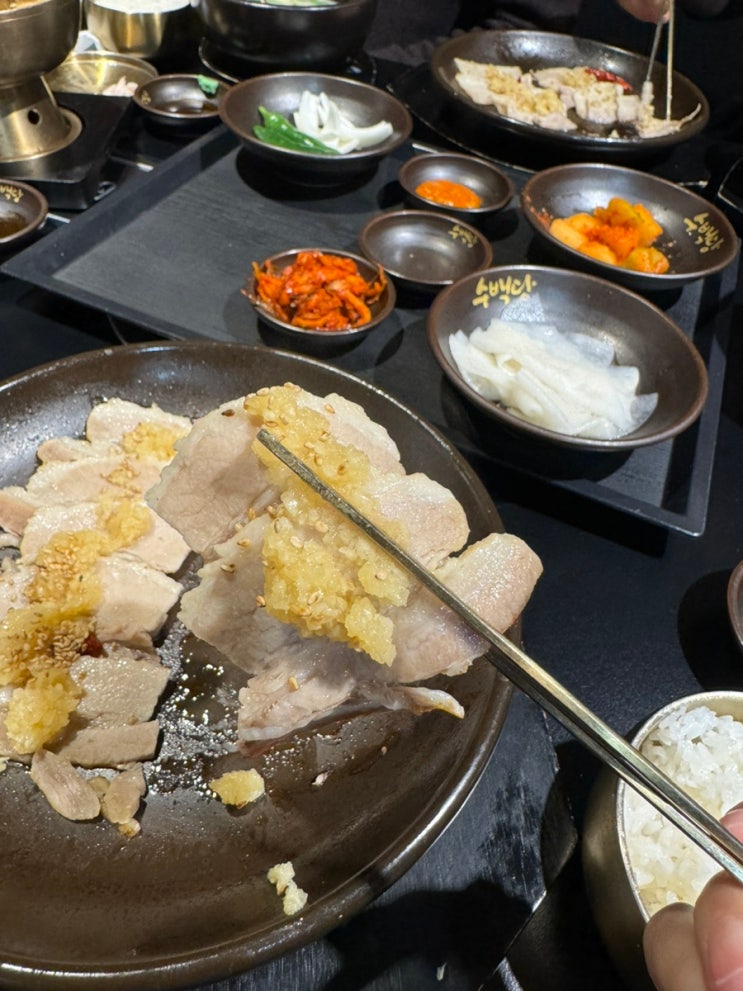  [수백당 여의도점] 내돈내산 여의도 순대 맛집 수백당 마늘순대백반 순대곱새 세트
