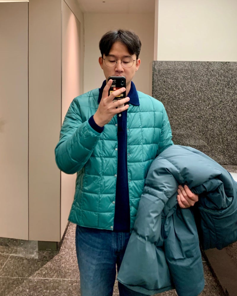 타이온 경량패딩 크루넥 버튼다운 벌써 2번째 구매
