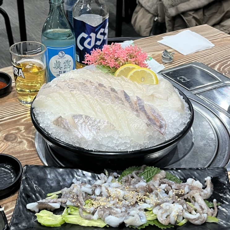 인계동횟집 싱싱어시장 광어 우럭 산낙지 매운탕 쏘맥