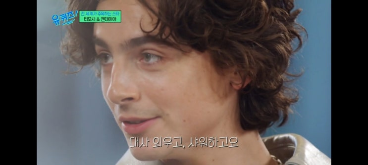  티모시 샬라메 유퀴즈 출연, 집에 있을때 뭐하냐는 질문에 오믈렛 만들어요