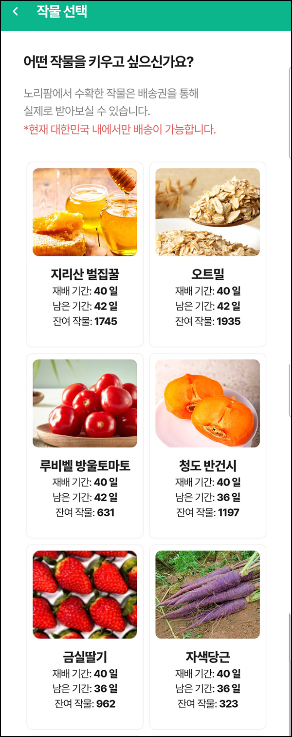 노리팜 작물 업데이트(농작물/무배)추천인 이벤트 노리팜 작물 업데이트(농작물/무배)추천인 이벤트