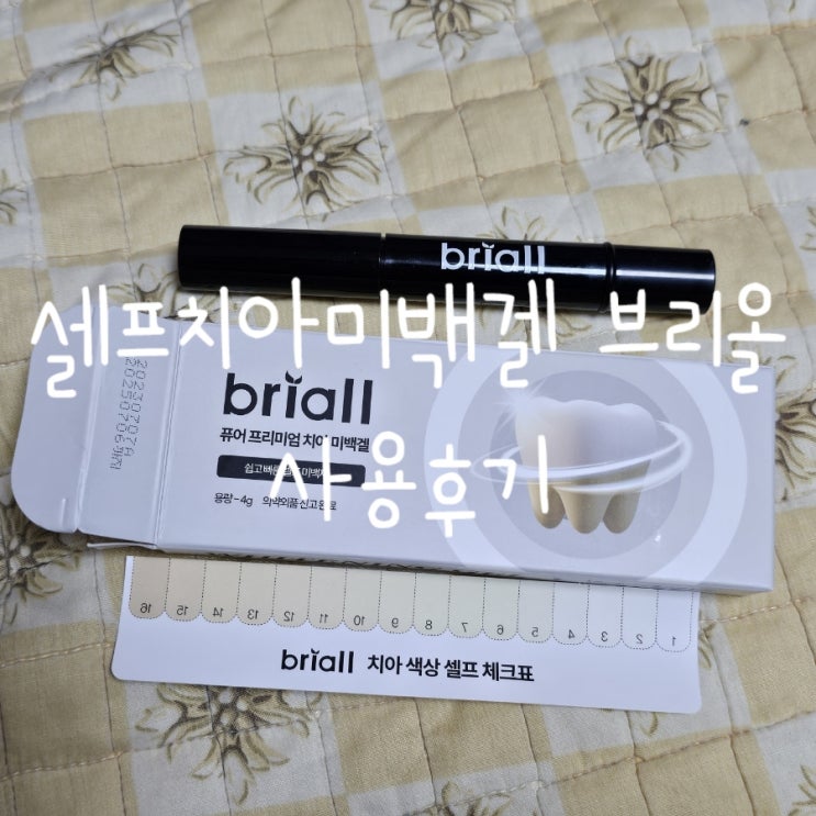  셀프치아미백겔, 브리올 치아 미백겔 사용 후기