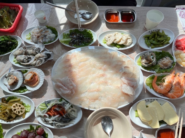  화성 궁평항 수산센터 해오름수산시장 회센터 내돈내산
