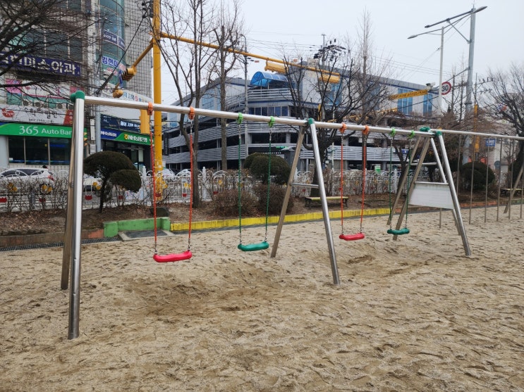  [날개스포츠] 김포서초교 그네줄 + 그네안장 + 그네회동구 교체, 놀이터 보수 작업