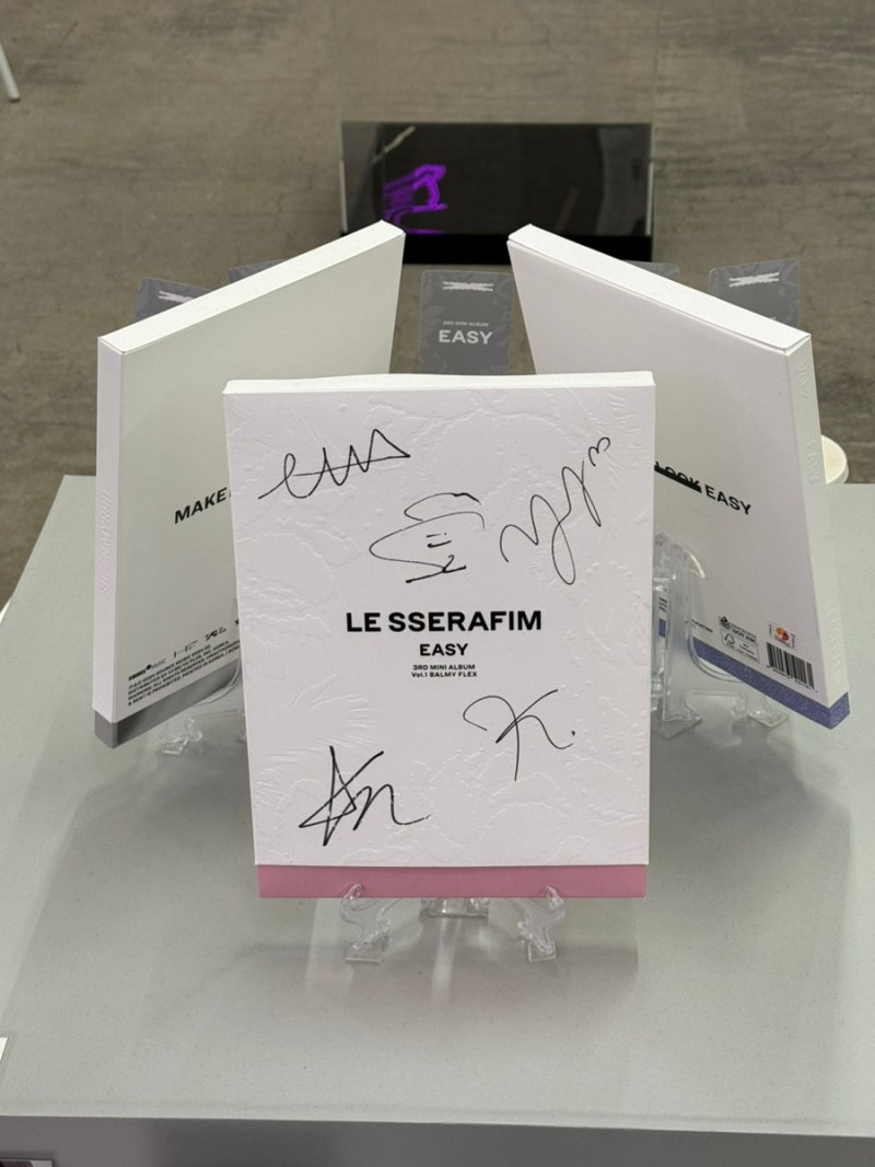 蚕室ロッテモール LE SSERAFIM ポップアップストア グッズレビュー & EASYアルバムイベント