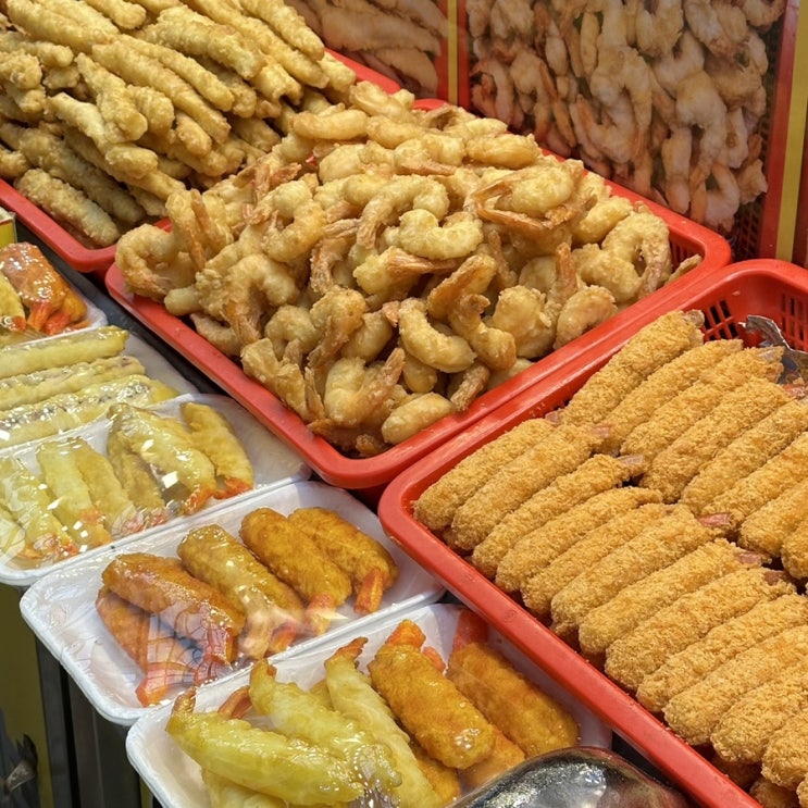  [속초 중앙시장 맛집, 황부자튀김] 오징어순대부터 대게 튀김까지 한 번에 즐기는 튀김 맛집