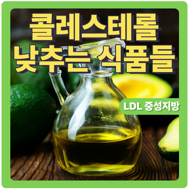  LDL콜레스테롤과 중성지방 낮추는 식품 5가지