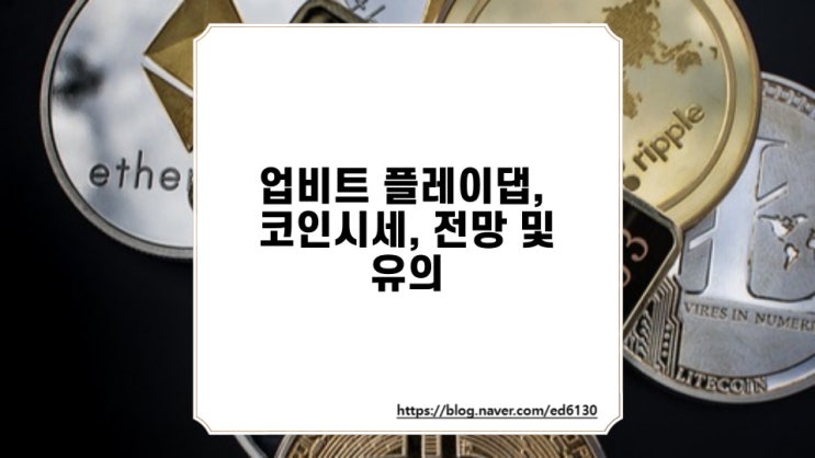  업비트 플레이댑, 코인시세, 전망 및 유의