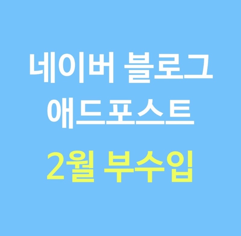 네이버 블로그 애드포스트 2월 부수입(+연금저축 ETF 모으기)