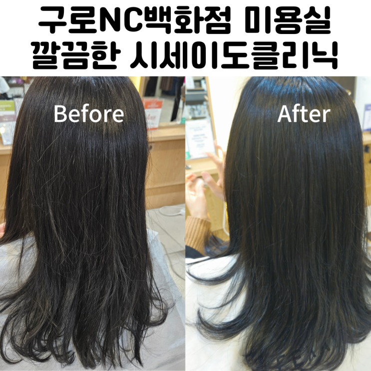  구로역 미용실 이가자헤어비스 시세이도 클리닉 후기