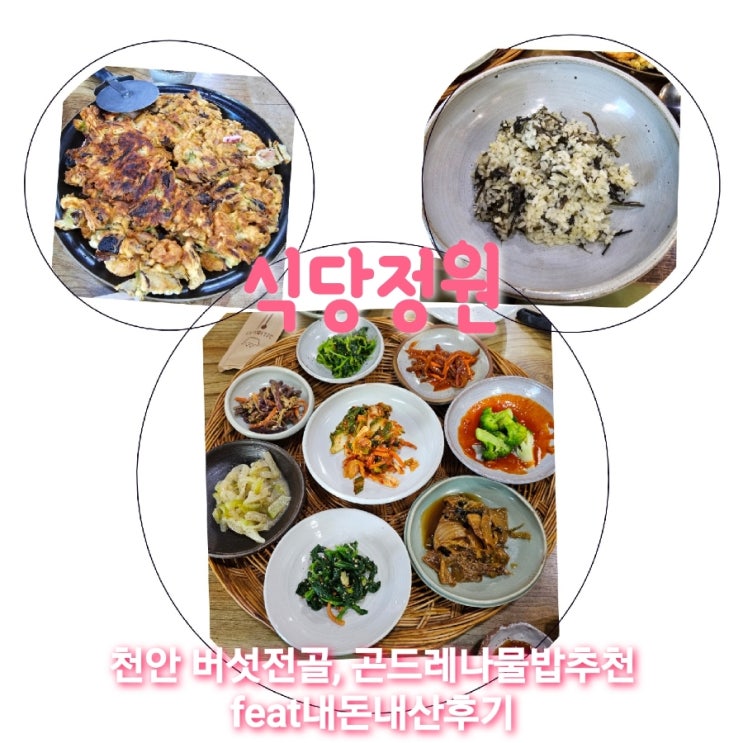  식당정원 충남천안 맛집강력추천 feat내돈내산후기