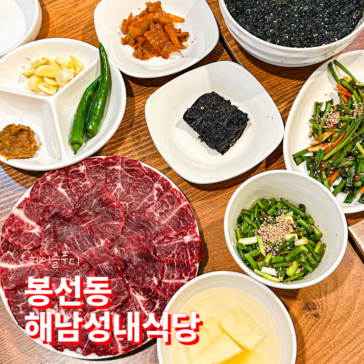 광주 봉선동 샤브샤브 맛집 해남성내식당 내돈내산 후기
