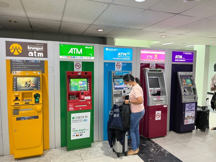  태국 환전 팁 exk 바트 인출 가능한 은행 ATM 종류, 수수료