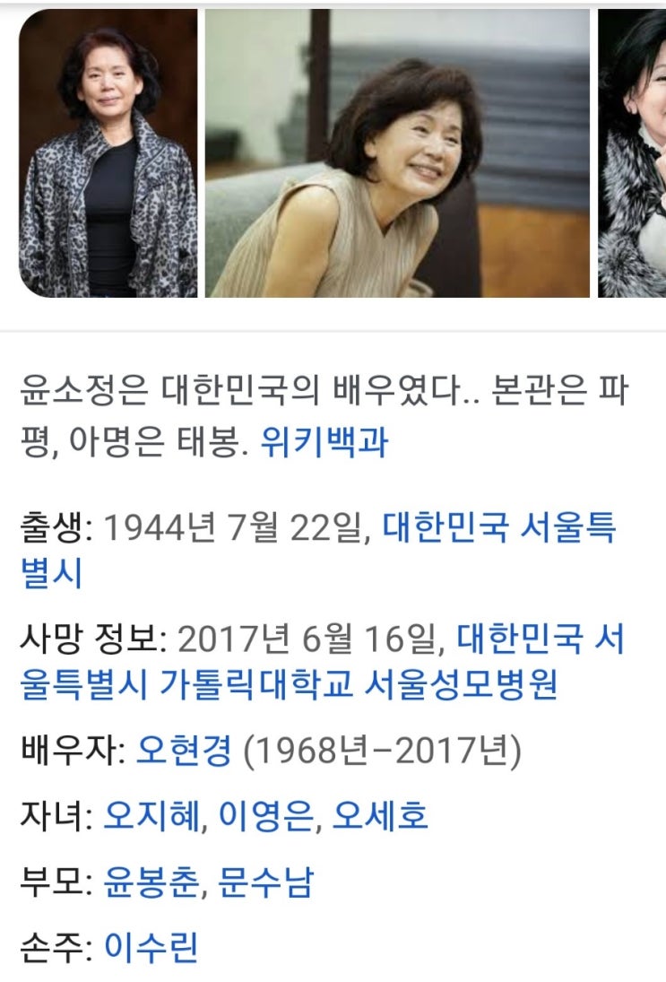 [문화예술계 부고] 천상연극인.원로배우 <b>오현경</b> 타계 (향년 88)... 