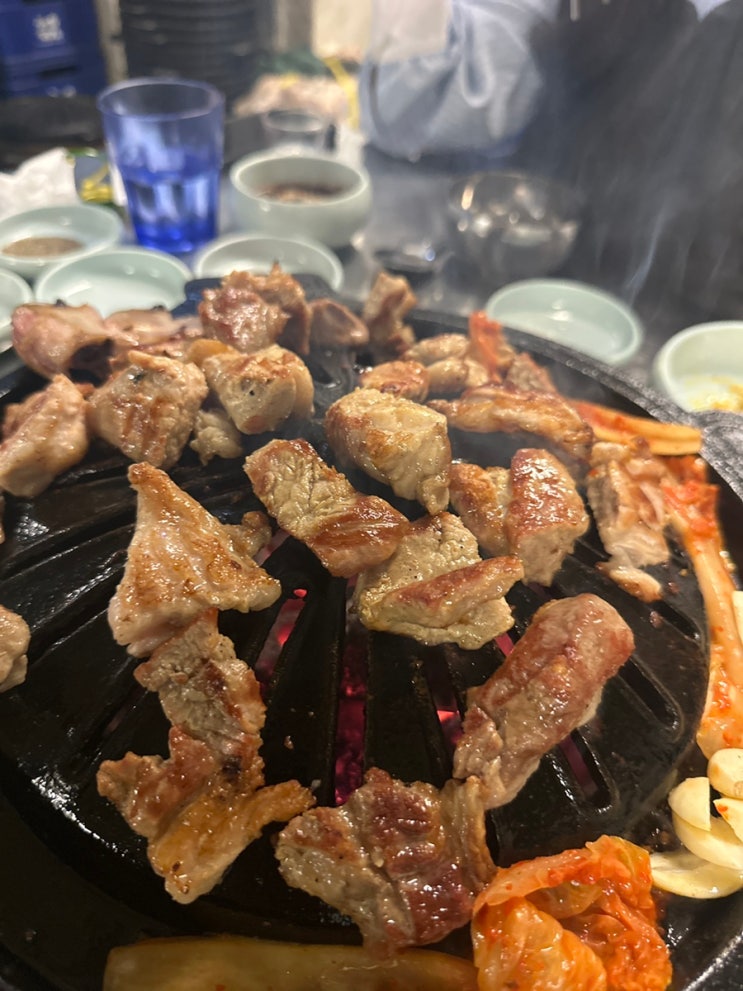  [영등포역 노포 돼지갈비] 넙딱집 돼지고기 이불갈비 모듬구이 새로운 부위 맛집!