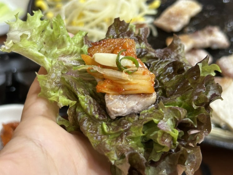  산곡동 고기집 본가솥뚜껑삼겹살 묵은지 끝내주는 집