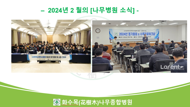  2024년 2월의 나무병원 뉴스 모음