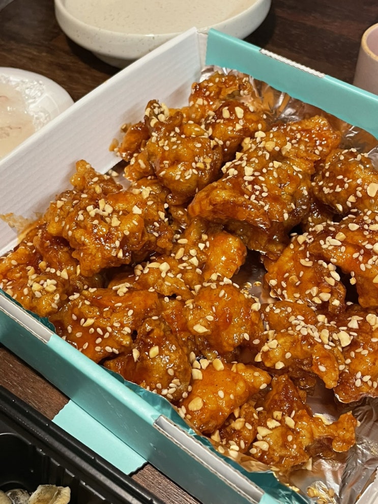  강원도 동해 묵호 중앙시장 가마솥옛강정 닭강정!