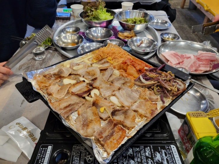  문경 냉삼 회식하기 좋은 모전동 삼겹살