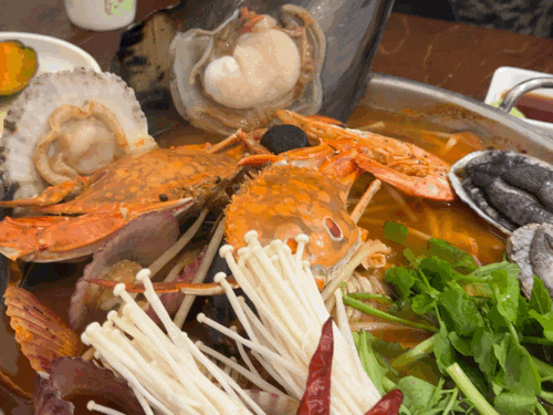 범어역 해산물 맛집 개별 룸에서 먹는 <b>해물탕</b> 새우구이 <b>범어동</b> 섬