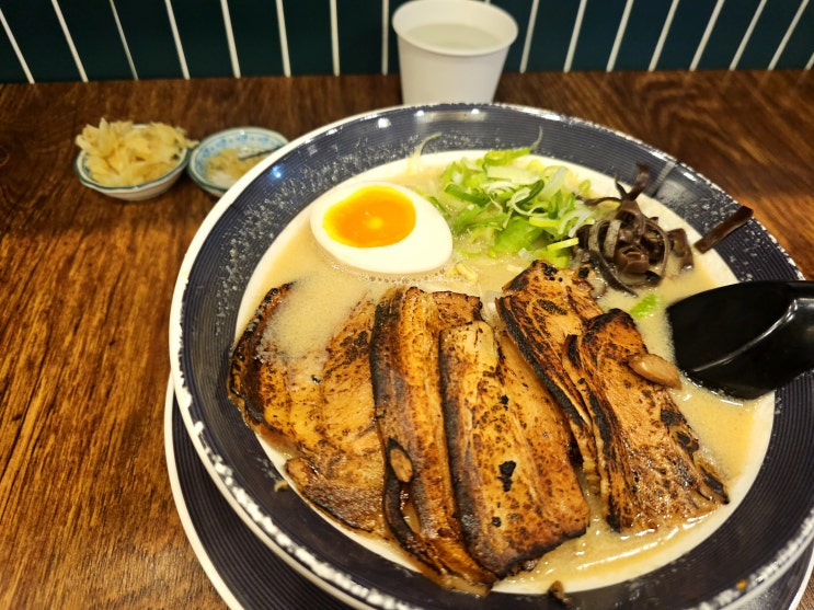  성남 모란 돈코츠라멘 맛집 우라멘 feat.공기밥 무료 + 위생적인 다진마늘 토핑